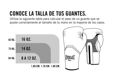 GUANTES DE BOX POWERLOCK 2 TR HOOK & LOOP NEGRO - 7