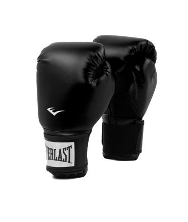 GUANTES BOXEO CUERO EVERLAST PROSTYLE 2 NEGRO - 1