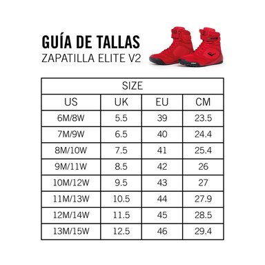 ZAPATILLAS DE BOXEO EVERLAST ELITE PRO 2 ROJO - 9