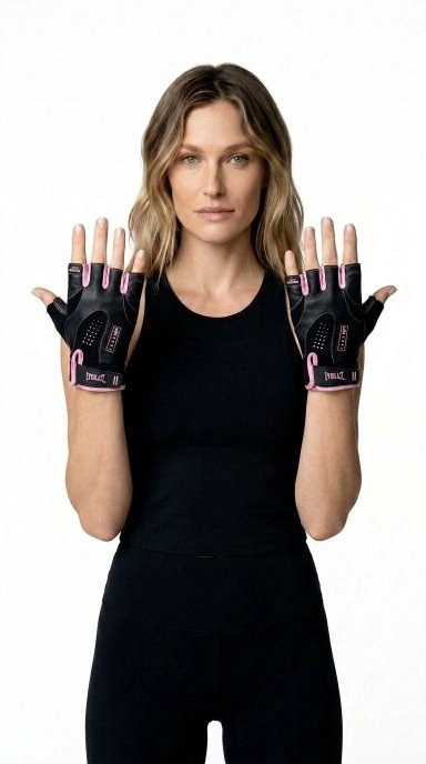 GUANTE FITNESS EVE PLUS MUJER NE/RS - S - 2