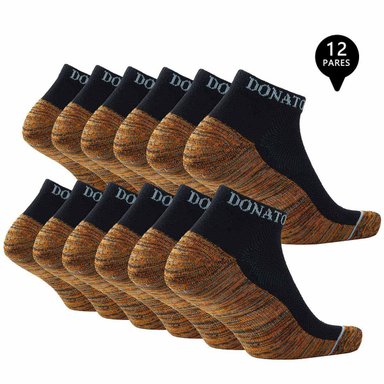 PACK DE 12 CALCETINES TOBILLEROS DEPORTIVOS COBRE HOMBRE - 2