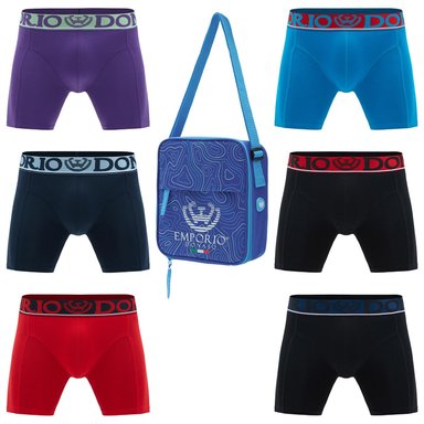 PACK DE 6 BOXER MEDIO ALGODÓN HOMBRE CON BOLSO REGALO - 1