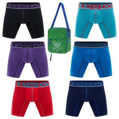 PACK DE 6 BOXER MEDIO ALGODÓN HOMBRE CON BOLSO REGALO - 1
