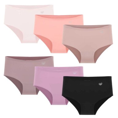 PACK DE 6 CALZONES  PANTALETA MICROFIBRA CORTE LASER MUJER - 1