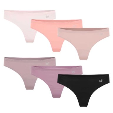 PACK DE 6 CALZONES  COLALESS MICROFIBRA CORTE LASER MUJER - 1