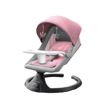 MECEDORA LUBABYCAS ELÉCTRICA RECLINABLE BLUETOOTH ROSADO - 1