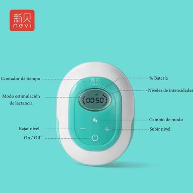 EXTRACTOR DE LECHE LUBABYCAS VERDE ELÉCTRICO 9 NIVELES INALAMBRICO - 2