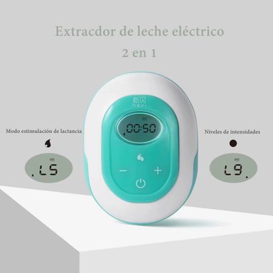 EXTRACTOR DE LECHE LUBABYCAS VERDE ELÉCTRICO 9 NIVELES INALAMBRICO - 4