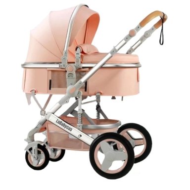 COCHE CUNA LUBABYCAS MOISÉS CON ACCESORIOS ROSADO - 1