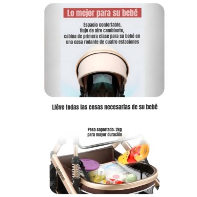 COCHE CUNA LUBABYCAS MOISÉS CON ACCESORIOS CAFÉ - 7