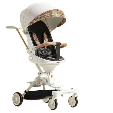 COCHE PASEO LUBABYCAS 360° 3 EN 1 RECLINABLE BLANCO - 1