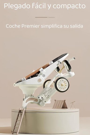 COCHE PASEO LUBABYCAS 360° 3 EN 1 RECLINABLE BLANCO - 5