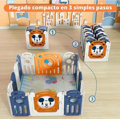 CORRAL LUBABYCAS 1.5*1.8M CON ALFOMBRA NARANJO - 4