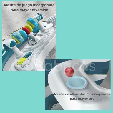 ANDADOR CAMINADOR LUBABYCAS MULTIFUNCIONAL 4 EN 1 GRIS - 5