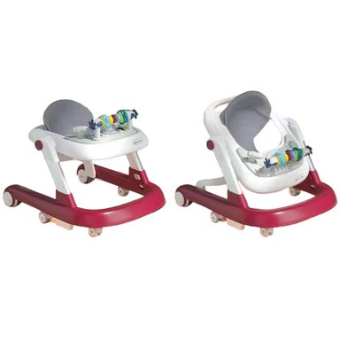 ANDADOR CAMINADOR LUBABYCAS MULTIFUNCIONAL 4 EN 1 BURDEOS - 1