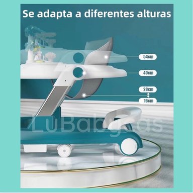 ANDADOR CAMINADOR LUBABYCAS MULTIFUNCIONAL 4 EN 1 BURDEOS - 7