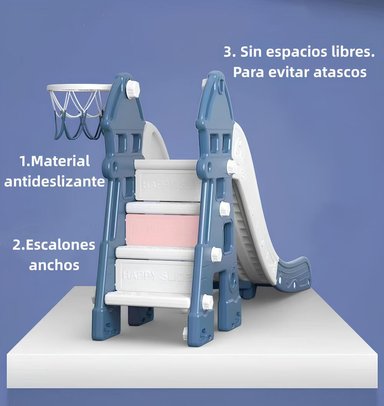 RESBALIN COLUMPIO 5 EN 1 CON ACCESORIOS AZUL LUBABYCAS - 4