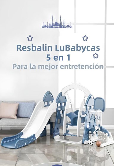RESBALIN COLUMPIO 5 EN 1 CON ACCESORIOS ROSADO LUBABYCAS - 2