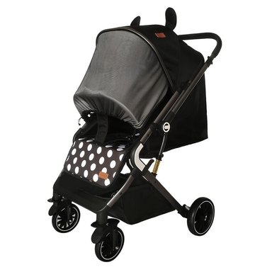 COCHE PASEO LUBABYCAS REVERSIBLE MULTIPOSICIONES MICKEY NEGRO - 1