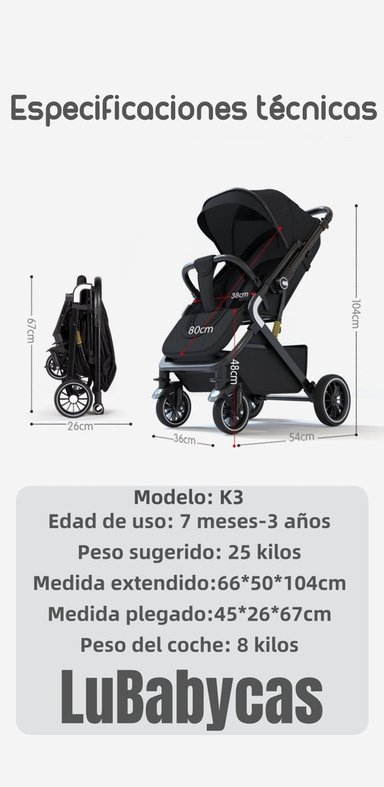 COCHE PASEO LUBABYCAS REVERSIBLE MULTIPOSICIONES MINNIE ROJO - 7