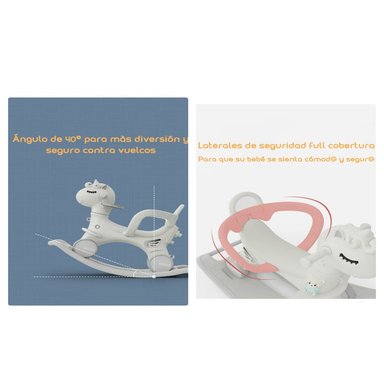 CORREPASILLO ANDADOR BALANCE 3 EN 1 CON ACCESORIOS BLANCO - 6