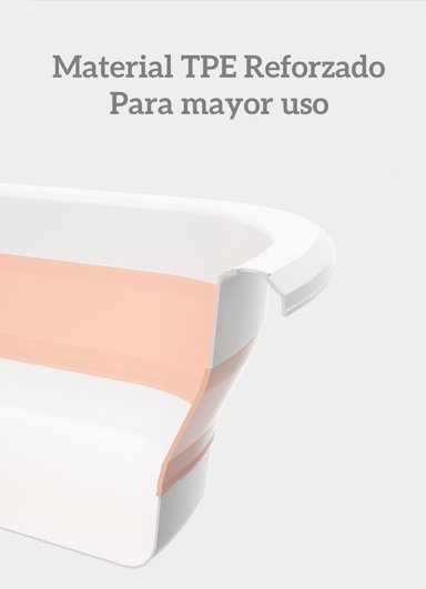 BAÑERA LUBABYCAS CLEVER PLEGABLE CON TERMÓMETRO Y MÁS ACCESORIOS VIOLETA AZUL - 6