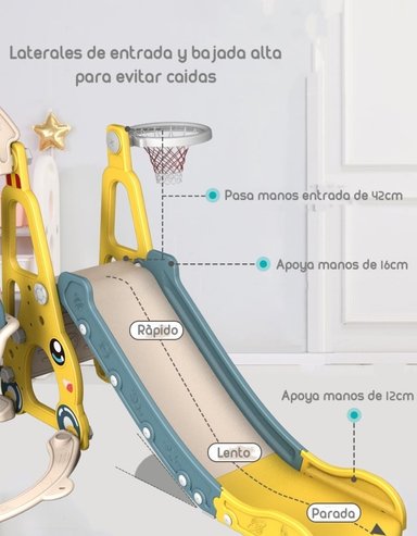 RESBALIN COLUMPIO 3 EN 1 LUBABYCAS AMARILLO - 4