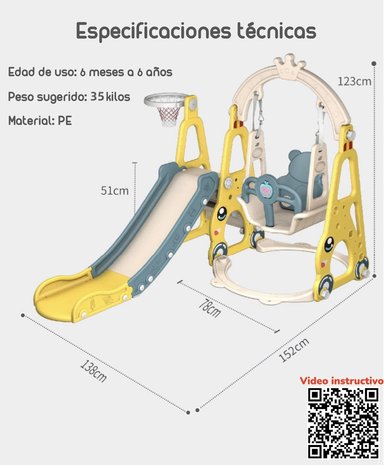 RESBALIN COLUMPIO 3 EN 1 LUBABYCAS AMARILLO - 8