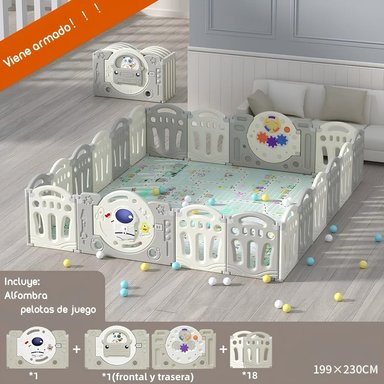 CORRAL BEBE ARMADO 199X230CM CON ACCESORIOS LUBABYCAS - 2