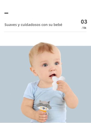 MÓVIL LUBABYCAS MUSICAL 360° CON CAJA MAPACHE GRIS - 5