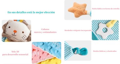 PELUCHE LUBABYCAS APEGO SENSORIAL ALGODÓN BELLA - 7