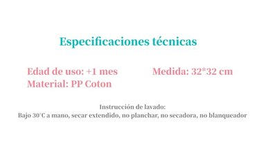 PELUCHE LUBABYCAS APEGO SENSORIAL ALGODÓN BELLA - 8