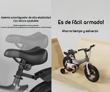 BICICLETA LUBABYCAS ARO 16 INFANTIL 5-8 AÑOS NIÑA ROSADA - 3