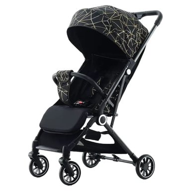 COCHE PASEO LUBABYCAS ÚLTRA COMPACTO NEGRO - 1