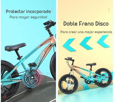 BICICLETA LUBABYCAS ARO 20 INFANTIL 8-10 AÑOS VERDE - 5