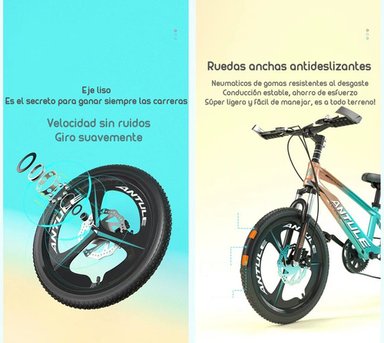BICICLETA INFANTIL 8-10 AÑOS ARO 20 LUBABYCAS ROSADA - 6