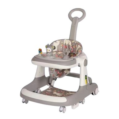 ANDADOR CAMINADOR LUBABYCAS 5 EN 1 CON APOYA PIES GRIS - 1