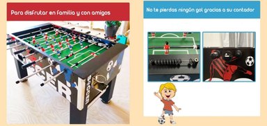 TACA TACA DE FUTBOL MADERA 140*76CM PREMIUM BY LUBABYCAS - 4