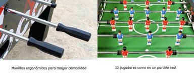 TACA TACA DE FUTBOL MADERA 140*76CM PREMIUM BY LUBABYCAS - 7