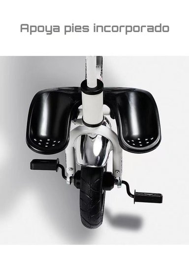 TRICICLO REVERSIBLE Y PLEGABLE CON ACCESORIOS GRIS LUBABYCAS - 5