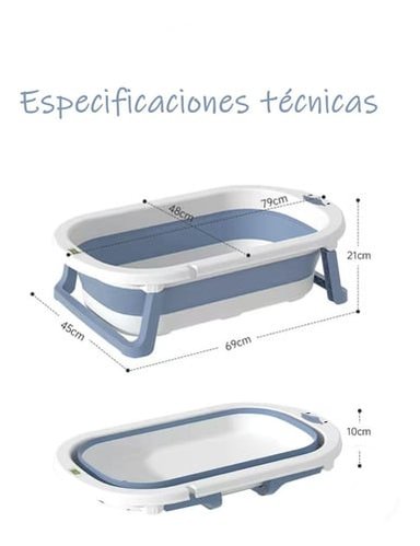 BAÑERA LUBABYCAS PLEGABLE CON TERMÓMETRO COJIN Y MÁS ACCESORIOS ROSADO - 9