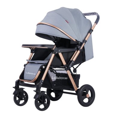 COCHE PASEO LUBABYCAS REVERSIBLE RUBIK GRIS - 1