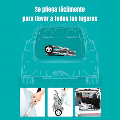 COCHE PASEO LUBABYCAS REVERSIBLE RUBIK GRIS - 4