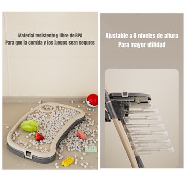 SILLA COMER LUBABYCAS RECLINABLE PLEGABLE CAFÉ - 4