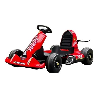 GO KART AUTO ELE CTRICO 12V25A ROJO CON CONTROL LUBABYCAS - 1