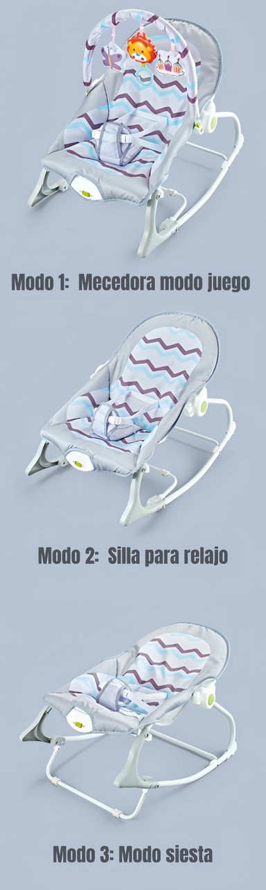 SILLA LUBABYCAS NIDO MECEDORA CON VIBRACIÓN Y MELODÍA ROSADO - 3