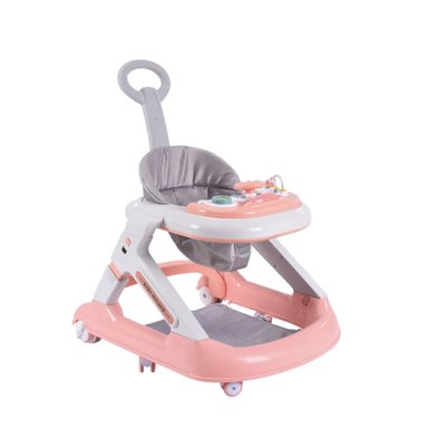 ANDADOR CAMINADOR LUBABYCAS 5 EN 1 CON APOYA PIES ROSADO - 1