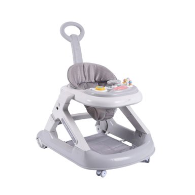 ANDADOR CAMINADOR LUBABYCAS 5 EN 1 CON APOYA PIES GRIS - 1