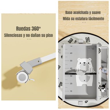 MUDADOR DE PAÑALES PLEGABLE 3 EN 1 LUBABYCAS GRIS - 4