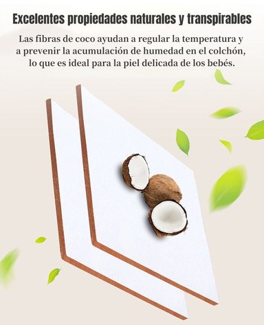 COLCHÓN LUBABYCAS COCO CUNA 85 X 45 X 4 CM - 5
